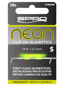 NEON CLIP ON GLOWSTICK GREEN SIZE S