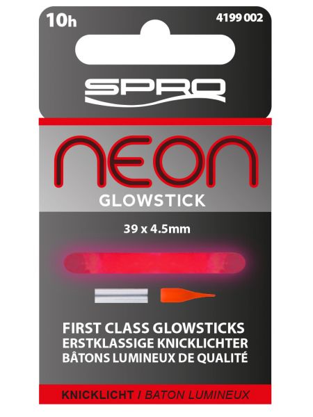 NEON GLOWSTICK RED 39x4.5mm